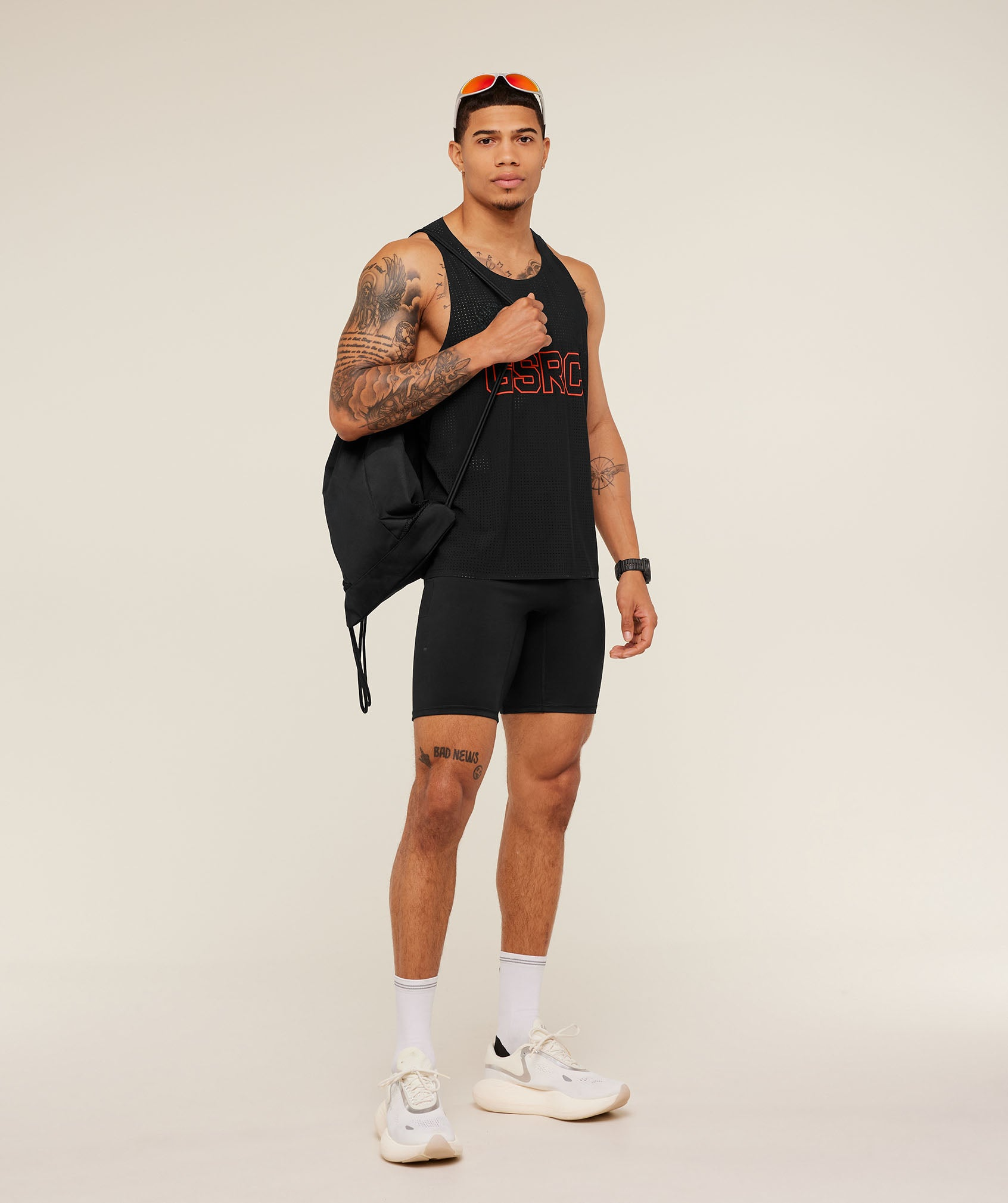 Deep Squat Short, 5 in, front view